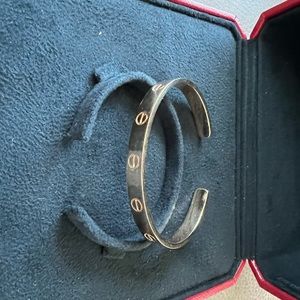 Cartier open love bracelet in rose gold